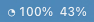 Menubar percentage